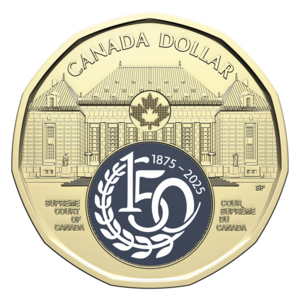 2025 1-dollar - Supreme Court of Canada - Coloured reverse